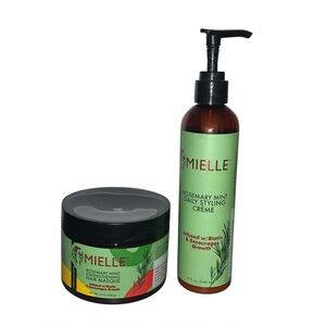NEW Mielle Organics Bundle - 1 Hair Masque 12oz & 1 Daily Styling Creme 8fl Oz